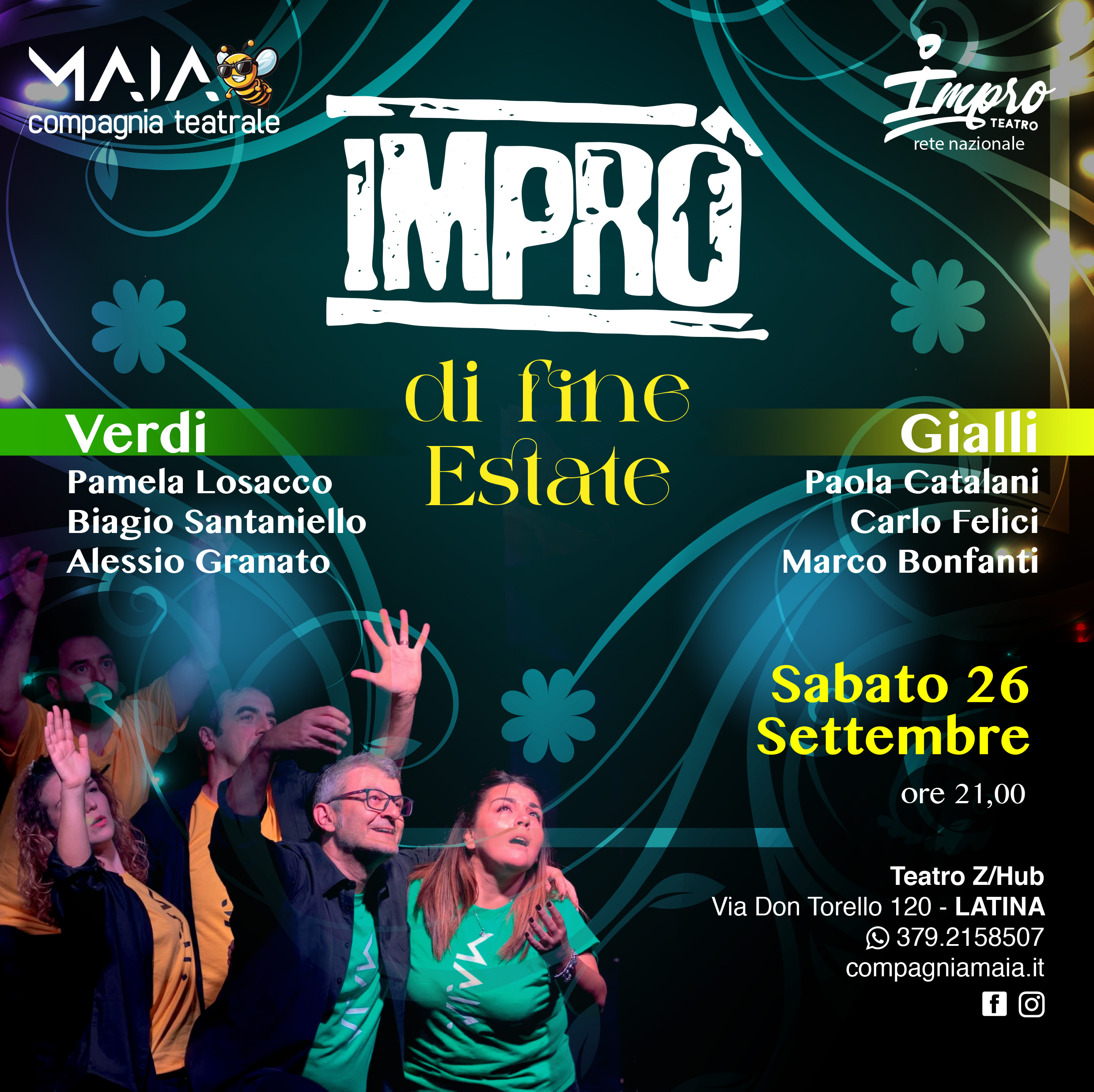 “Imprò di fine estate” apre la nuova stagione teatrale di Compagnia Maia